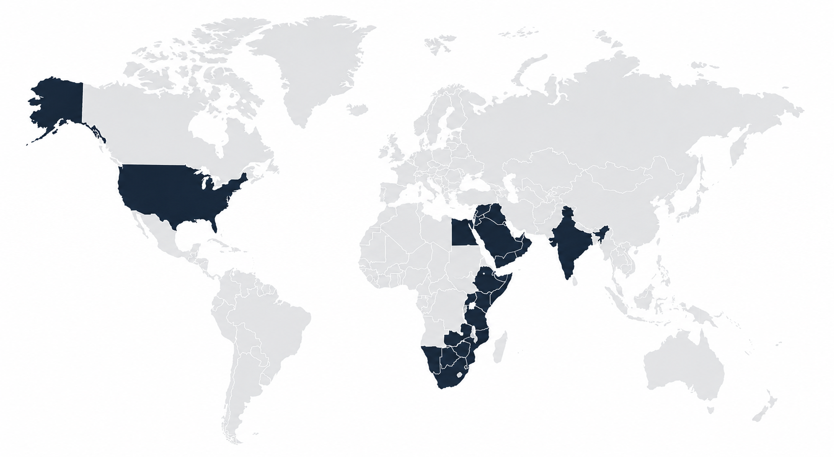 Qualscan global coverage world map